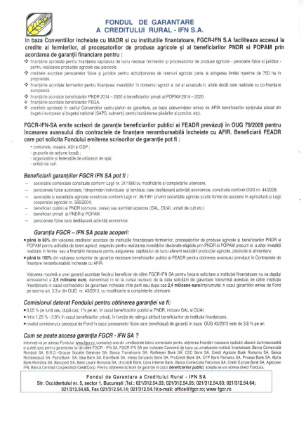Fondul de garantare a creditului rural - IFN S.A